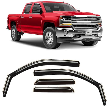 in Channel Extra Durable Rain Guards for Chevrolet