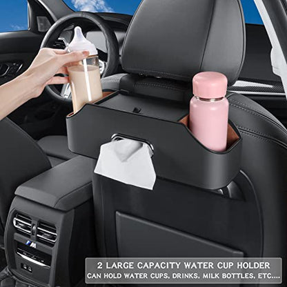Car Back Seat Organizer with 2 Cup Holders (22.9281 Ounce)