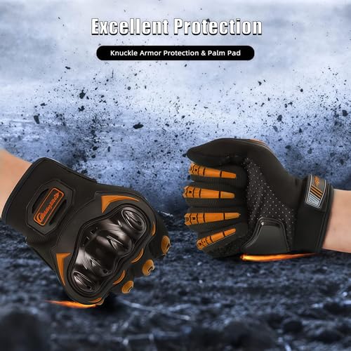 Motorcycle Gloves for Men and Women Touchscreen Guantes Para Motocicleta Hombre for Powersports BMX ATV MTB Motocross Scooter Dirt Bike Riding Gloves Motorcycle Mens Helmets Accessories