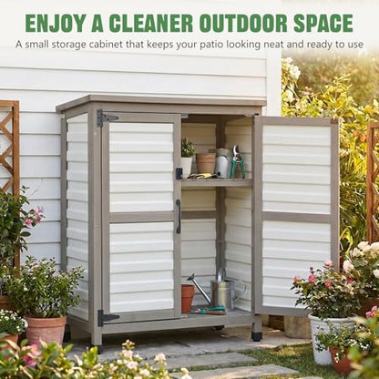 32" Small Outdoor Storage Cabinet
