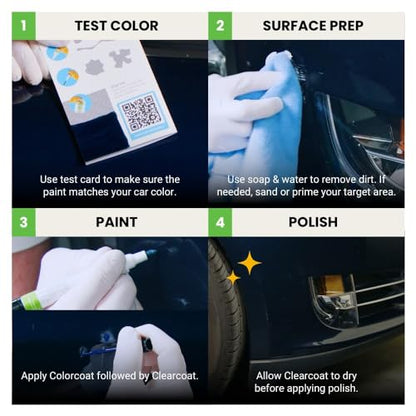 4V6 Quicksand Compatible with Toyota Exact Match Touch Up Paint Combo