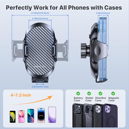 Phone Holders for Your Car with Metal Hook Clip