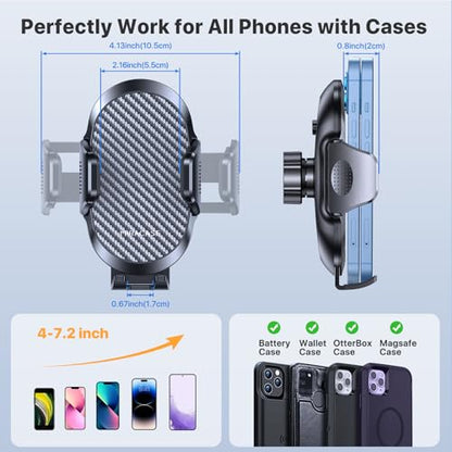 Phone Holders for Your Car with Metal Hook Clip