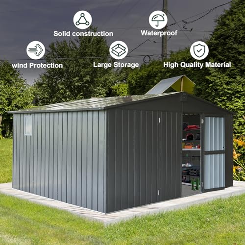 Domi Outdoor Storage Shed 11' x 12.5'