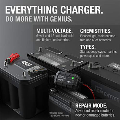 GENIUS5 5A 6 12V Smart Battery Charger