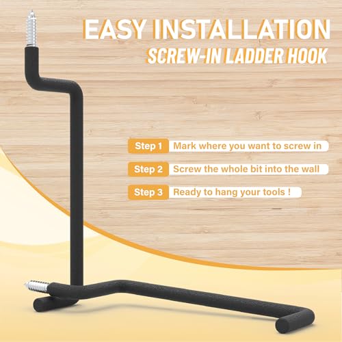 8.46" Screw in Ladder Hooks (4 Count)
