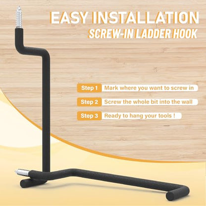 8.46" Screw in Ladder Hooks (4 Count)