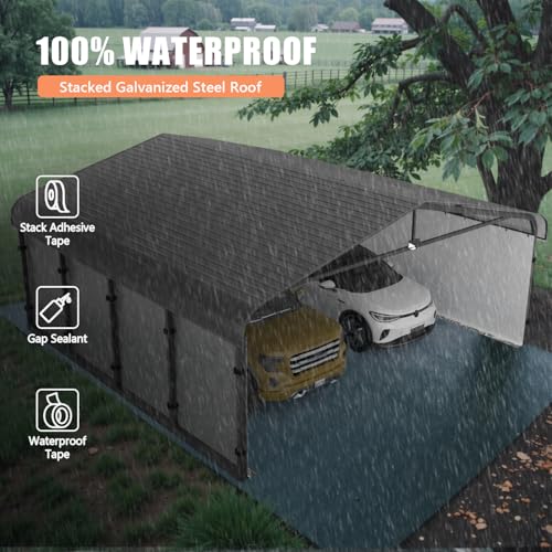 20x20 Heavy Duty Metal Carport
