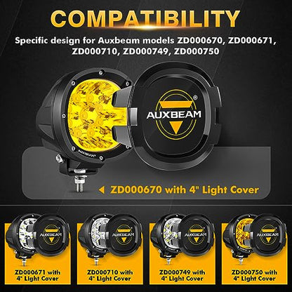 P4 Series 4" Protective Light Covers for Round LED Pods