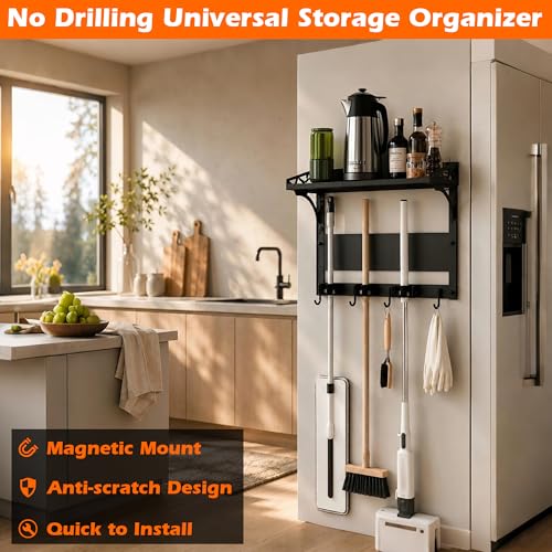 Heavy Duty Magnetic Broom Holder