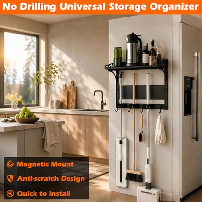 Heavy Duty Magnetic Broom Holder