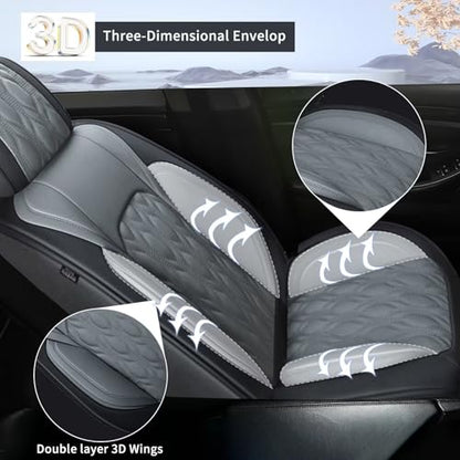 Front Waterproof Leather Seat Covers for Subaru Forester 2007
