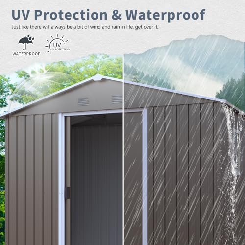 4x8 FT Outdoor Storage Shed