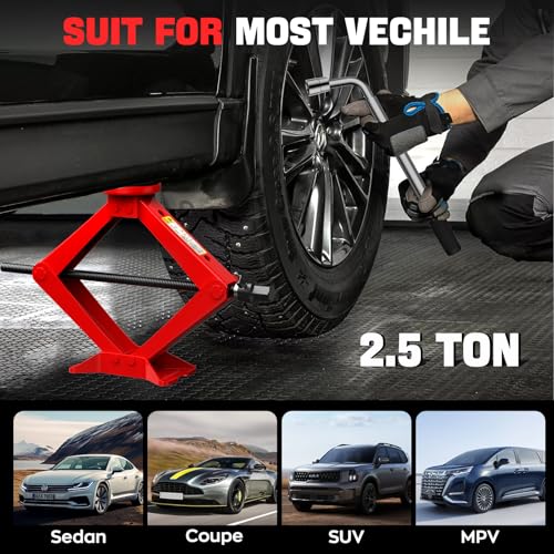 Scissor Jack for Car 2.5 Ton (7 Count)