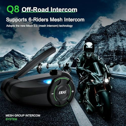 Mesh 3.0 Motorcycle Bluetooth Headset (2 Count)