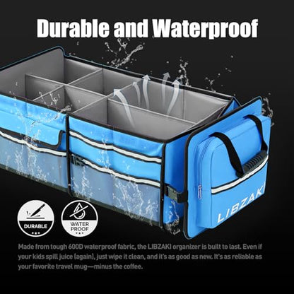 LIBZAKI Oversize 4 in 1 Car Trunk Storage Organizer