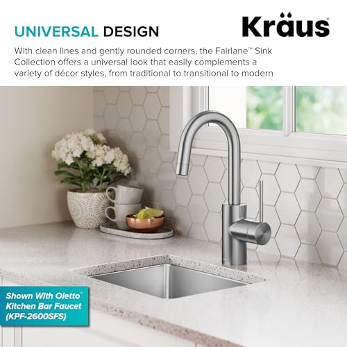 Fairlane 15 inch Undermount Single Bowl 18