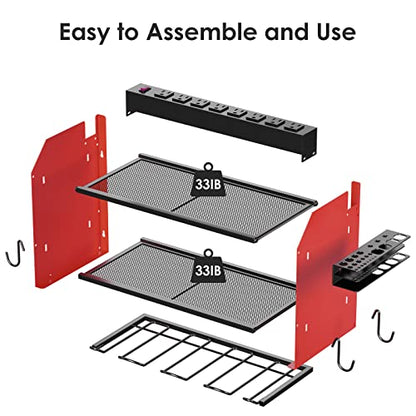 Wall Mount Modular Tool Charging Organizer