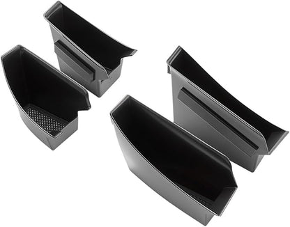 GGCLIMAX Door Handle Storage Box Compatible with Tesla Model 3/Y Front and Rear Door Organizer ABS Small Items Storing Container Car Interior Armrest Box Storage Accessories(4Pcs)