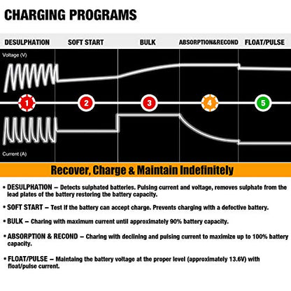 MP00205A 12V 800mA Automatic Battery Charger Maintainer