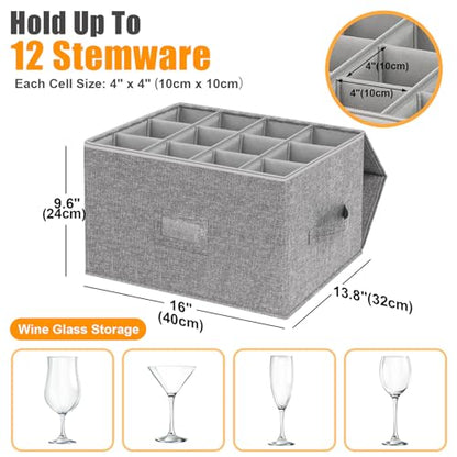 Wine Glass Storage Holder (2 Count)