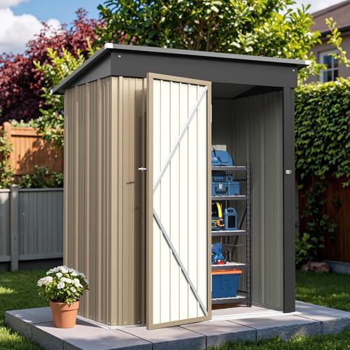 5 x 3 FT Metal Outdoor Storage Shed