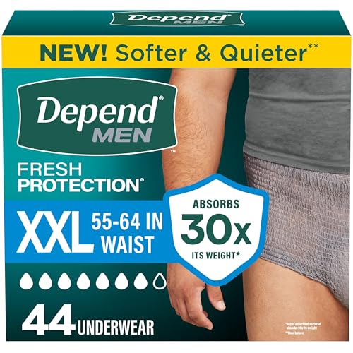 Fresh Protection Adult Diapers for Men (44 Count)