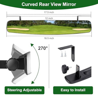 Golf Cart Mirrors Kit for EZGO Club Car Yamaha