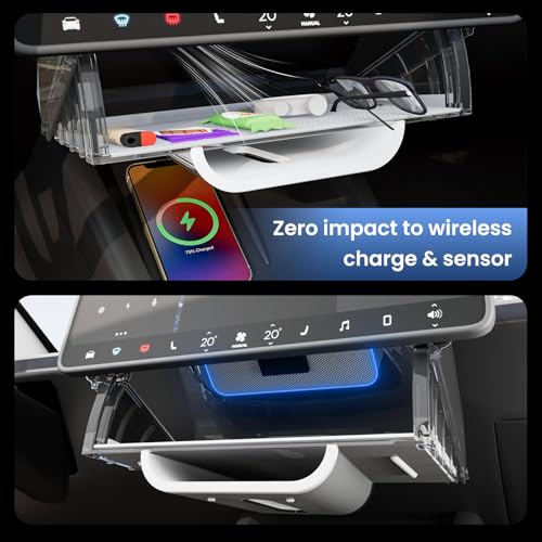 for Tesla Model Y Juniper & Model Y L Under Screen Storage Organizer 2025