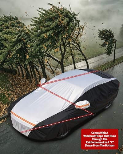 Car Cover Waterproof All Weather for 185"