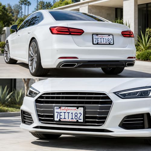 4 Holes Stainless Steel License Plate Frames