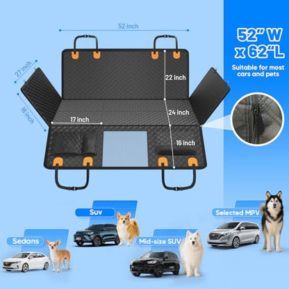 Dog Car Seat Cover for Back Seat