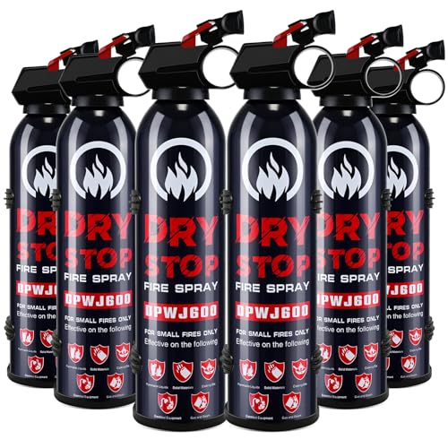 6Pack Dry Stop Fire Extinguisher for Home Auto Fire Extinguisher for Truck Vehicle (6 Count)