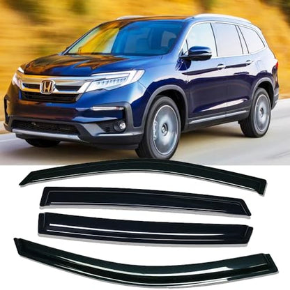 Window Visors Rain Guards for 2016 (4 Count)