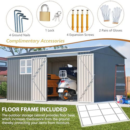 12x10 Ft Outdoor Storage Shed