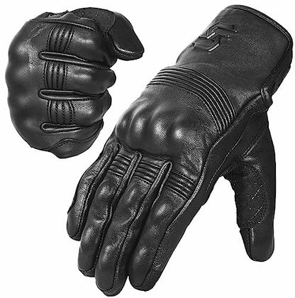 Leather Motorcycle Gloves for Men and Women