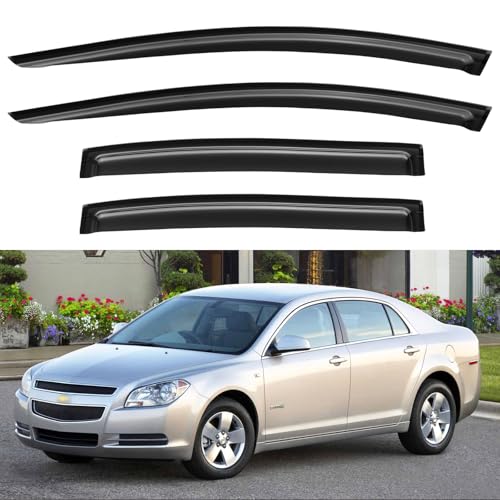Window Visors Rain Guards for 2008 2009 2010 2011 2012 Chevy Malibu