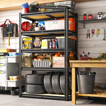 Storage Shelves with Smooth Edges for Garage Basement Shed Pantry (3 Count)