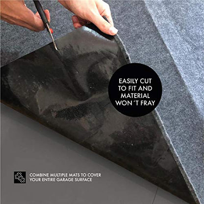 Heavy Duty Garage Floor Mat 7.4 ft x 8.2 ft Waterproof Multi