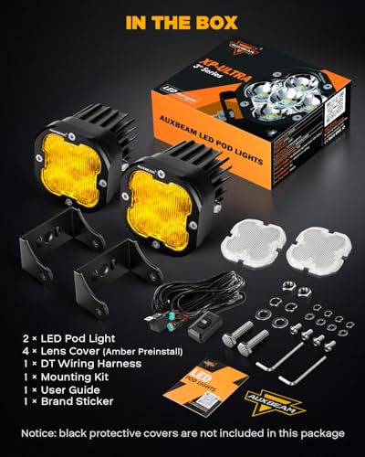 XP Ultra Series 3" Wide Flood Beam Offroad Lights LED Pods 2