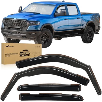 in Channel Rain Guards for Dodge Ram 1500 Crew Cab 2019
