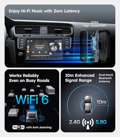 2026 Upgrade Wireless CarPlay Adapter [Long
