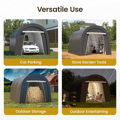 10' x 15' Carport with 6 Heavy Duty Ground Stakes