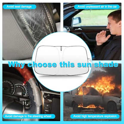 Foldable Front Windshield Sunshade fit for Honda Ridgeline 2017