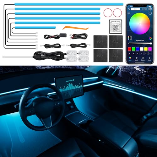 Acrylic Interior Car LED Strip Light with Wireless APP