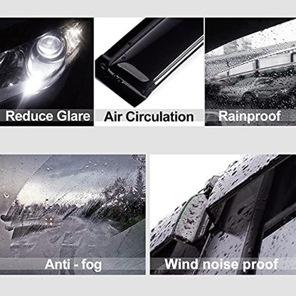 Window Visors Dark Smoke Rain Guards for 2010