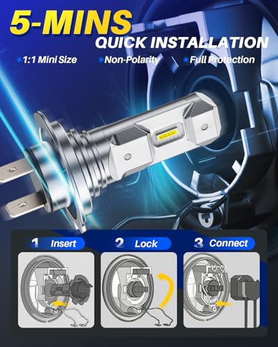 H7 LED Light Bulbs (2 Count)