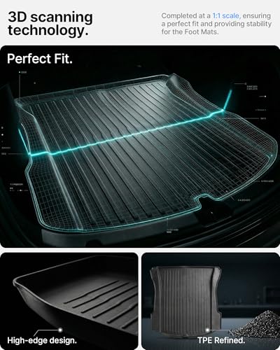 6Pcs Floor Mats for Tesla Model 3 Highland 2024 (6 Count)