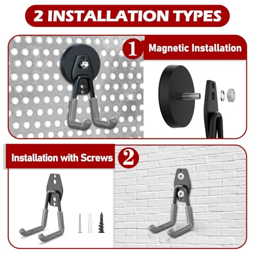 Heavy Duty Magnetic Hooks (4 Count)