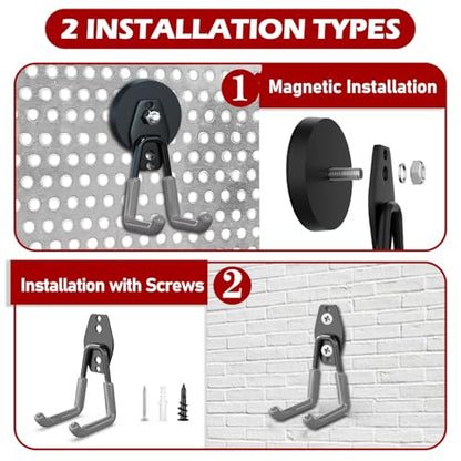 Heavy Duty Magnetic Hooks (4 Count)
